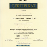 Nya certifikat enligt ISO 9001:2015 och ISO 14001:2015